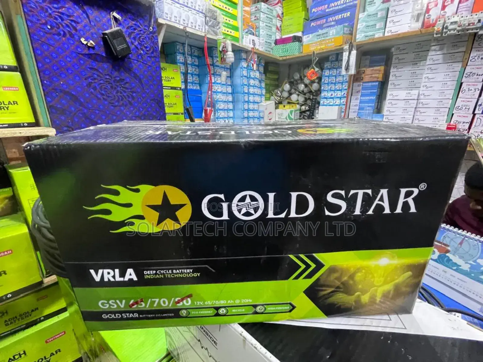 70ah Durable Gold Star SMF Vrla Solar Powder Battery Zako