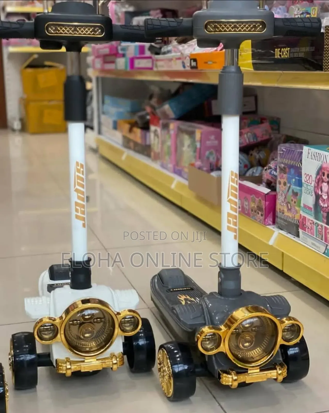 Kids Fancy Gold Scooter
