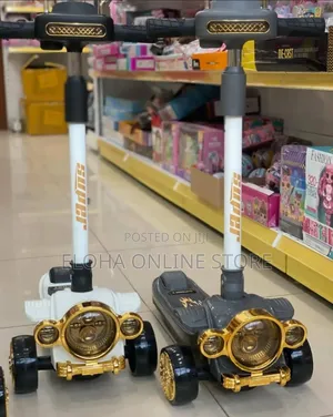 Kids Fancy Gold Scooter