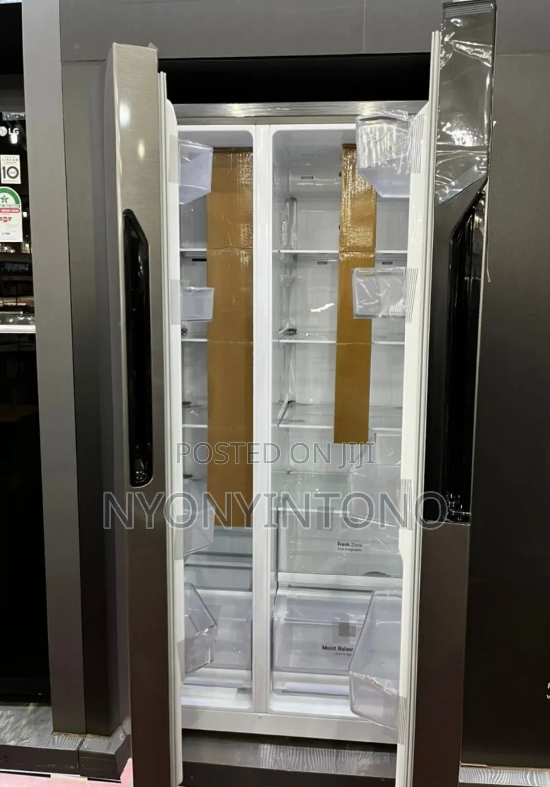 Lg 516liters Side-by-Side Refrigerator With 10yrs Warranty
