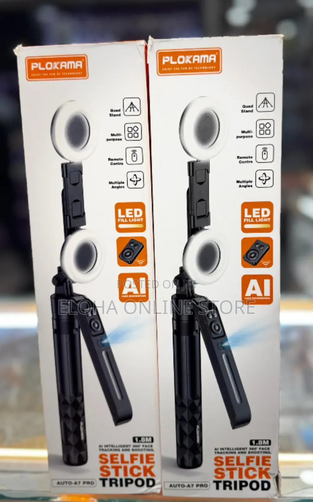 Plokama Auto -A7 Pro Ai Selfie Stick Tripod