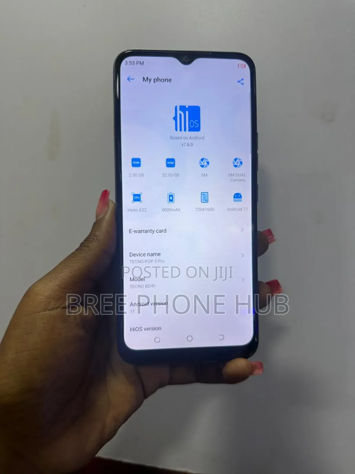 Tecno Pop 5 Pro 32 GB Blue