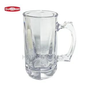 6 Pieces Set Of Large Beer Glasses For Use In Bars, Homes