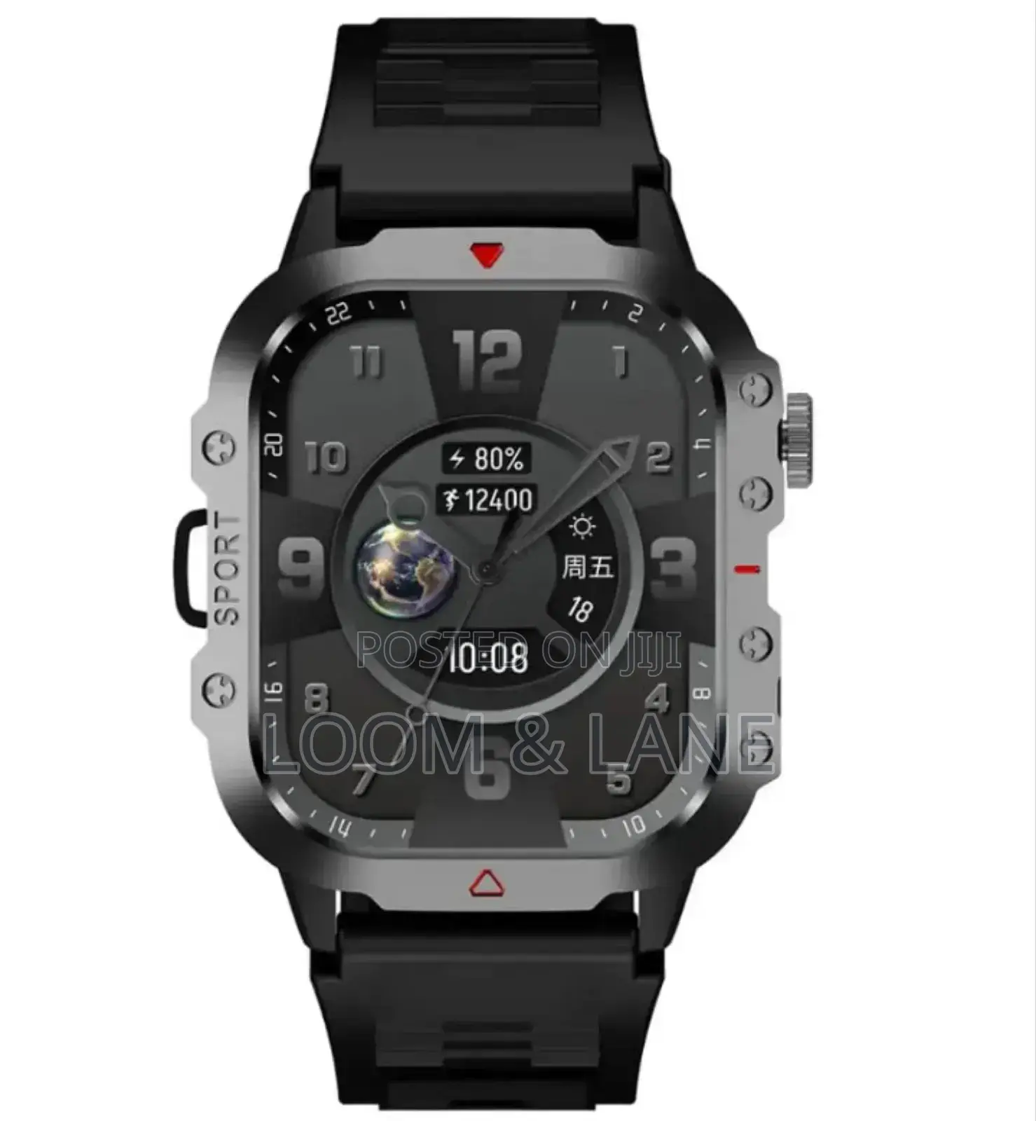 Green Lion Gravix Smart Watch - Black