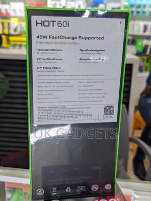 New Infinix Hot 60i 128 GB Black