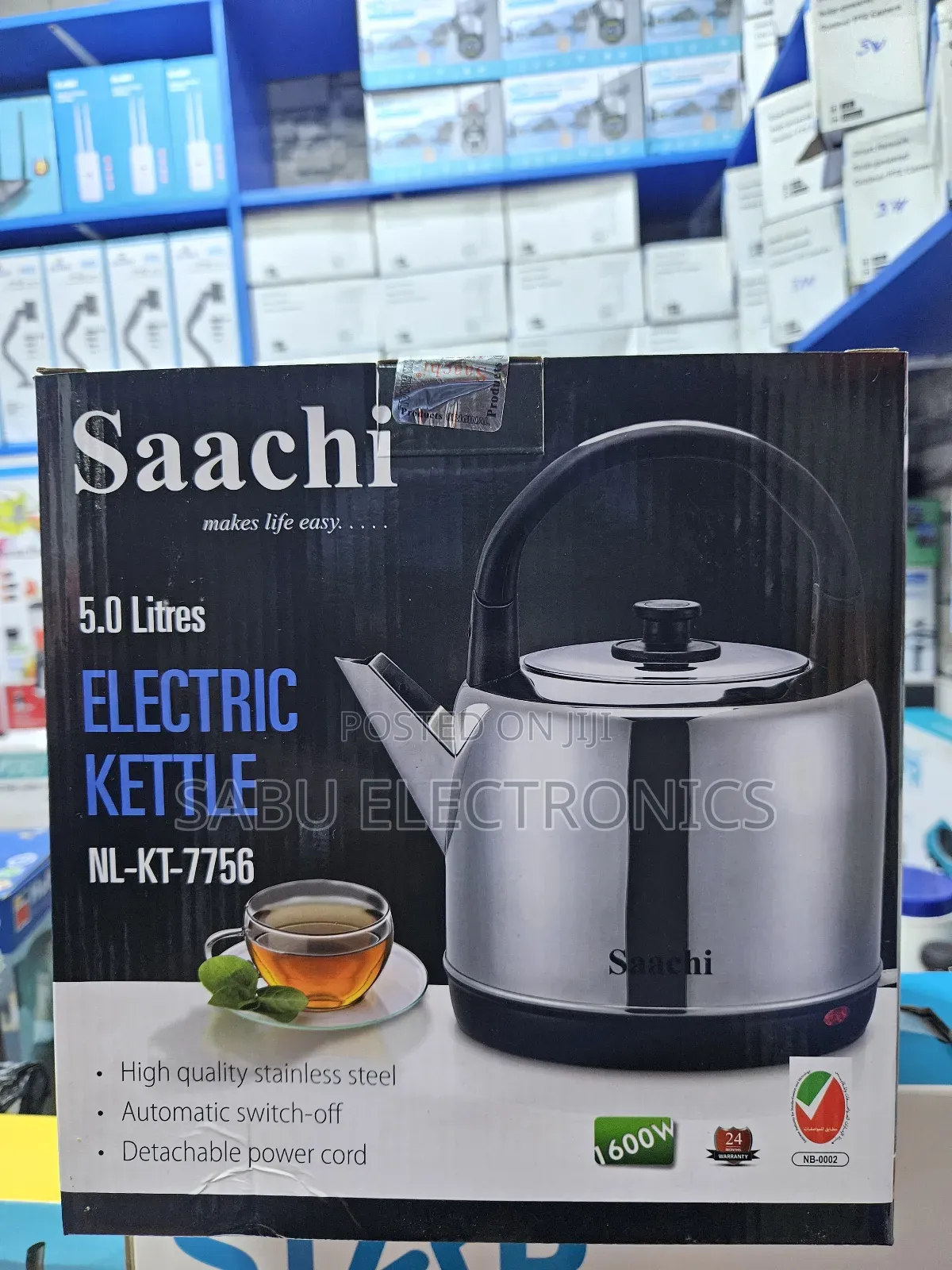 Saachi 5.0l Electric Kettle – Nl-Kt-7756 Powerful Durable