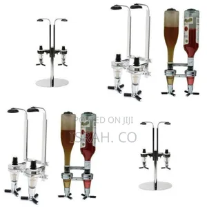 2 Bottle Liquor Wine Dispenser Rack.