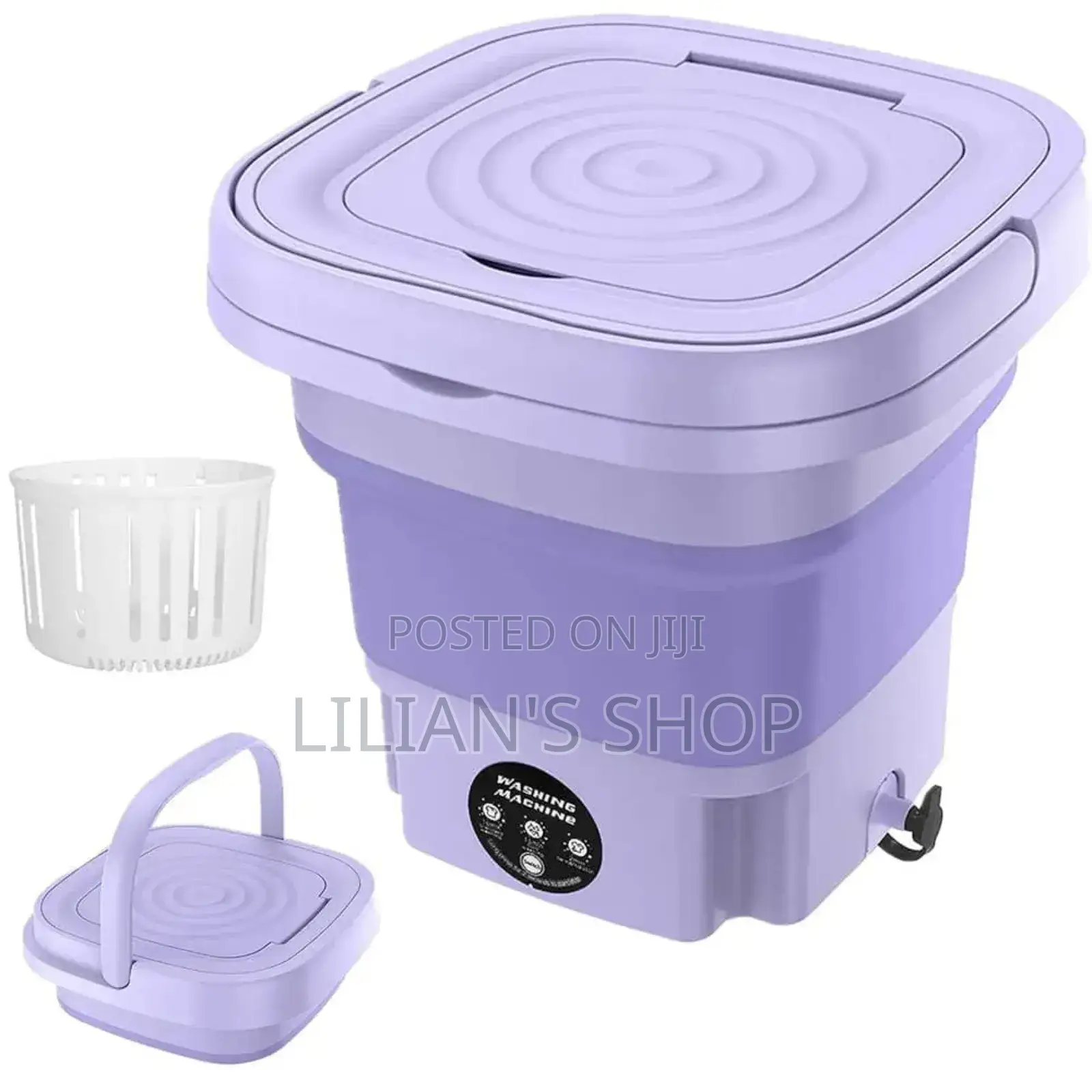 8l Foldable Mini Washer Machine and Drain Basket