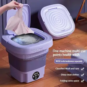 8l Foldable Mini Washer Machine and Drain Basket
