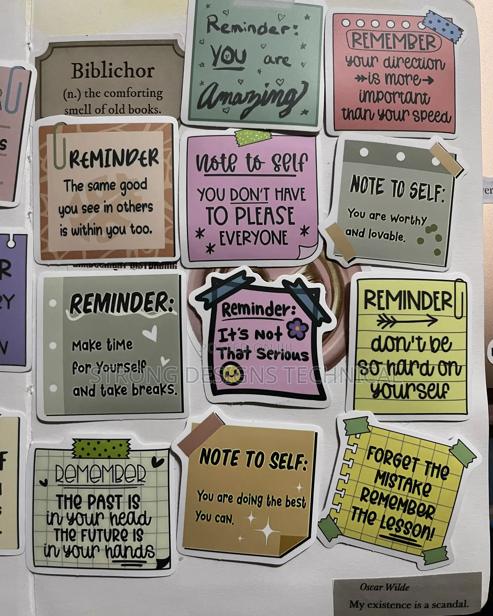 Reminder Notes Stickers for Laptops/Phonecases/Books/ Cars