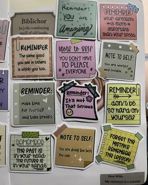 Reminder Notes Stickers for Laptops/Phonecases/Books/ Cars