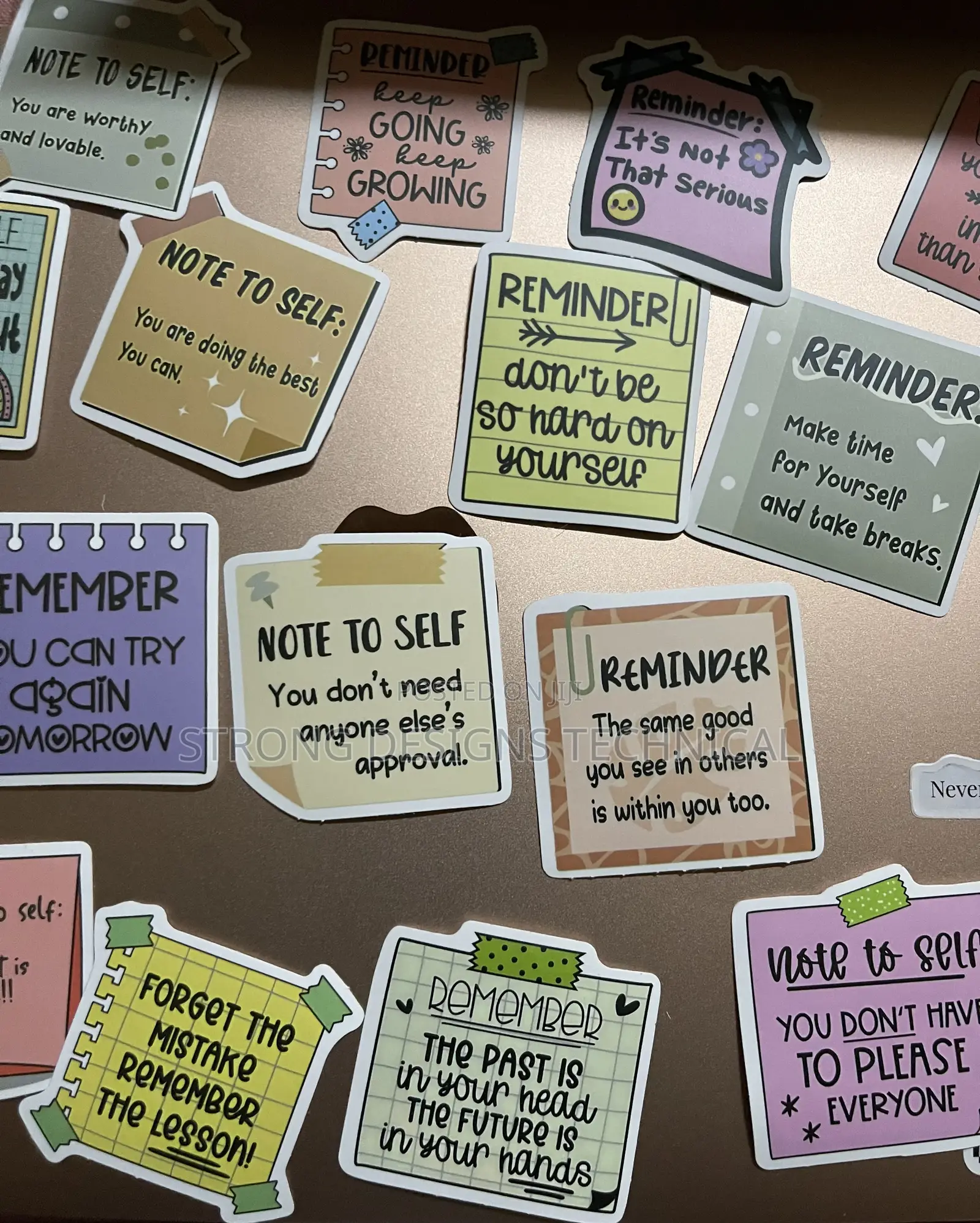 Reminder Notes Stickers for Laptops/Phonecases/Books/ Cars