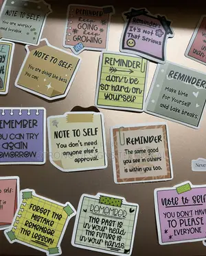 Reminder Notes Stickers for Laptops/Phonecases/Books/ Cars