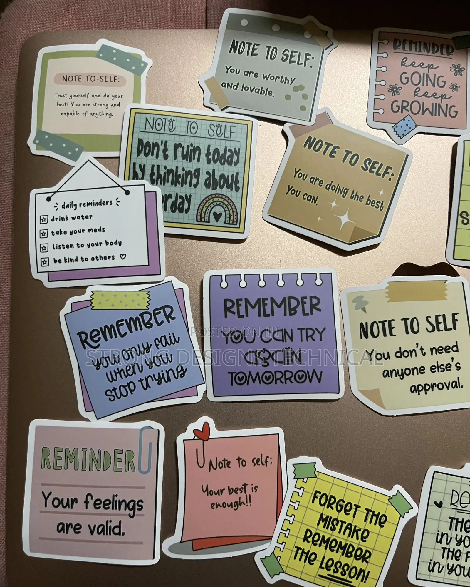 Reminder Notes Stickers for Laptops/Phonecases/Books/ Cars