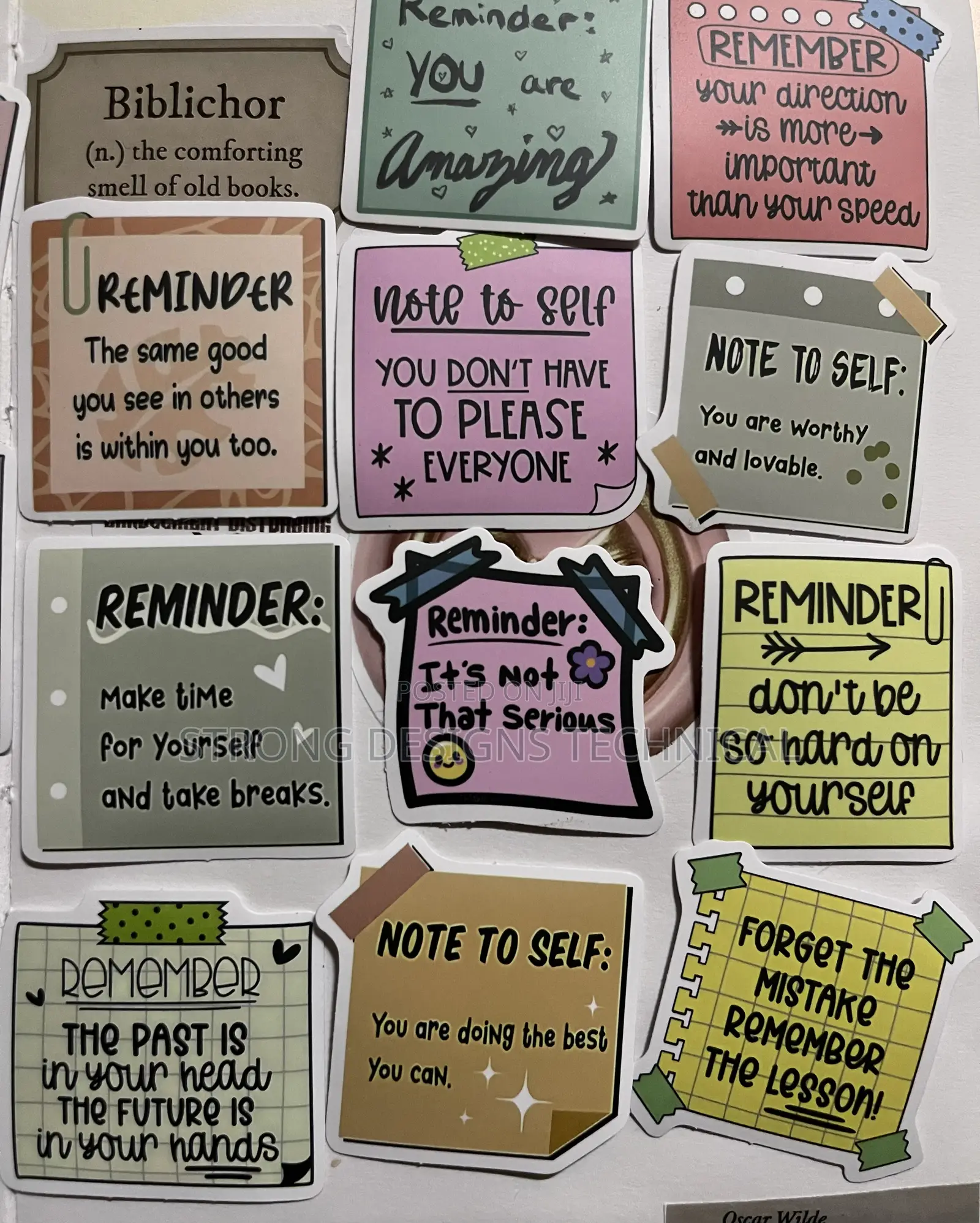 Reminder Notes Stickers for Laptops/Phonecases/Books/ Cars