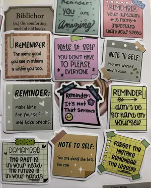Reminder Notes Stickers for Laptops/Phonecases/Books/ Cars