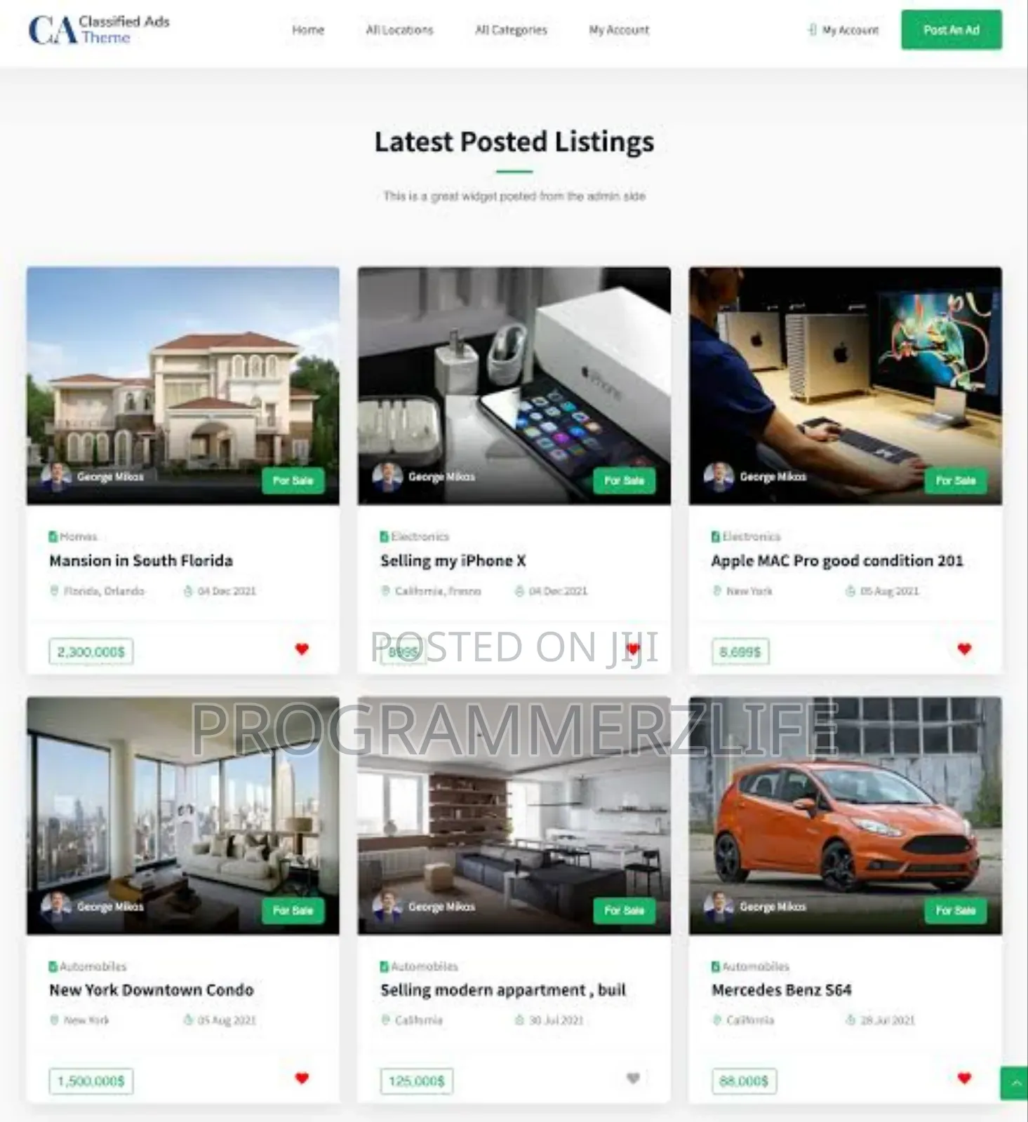 Businesses Market Place and Classified Ads Website