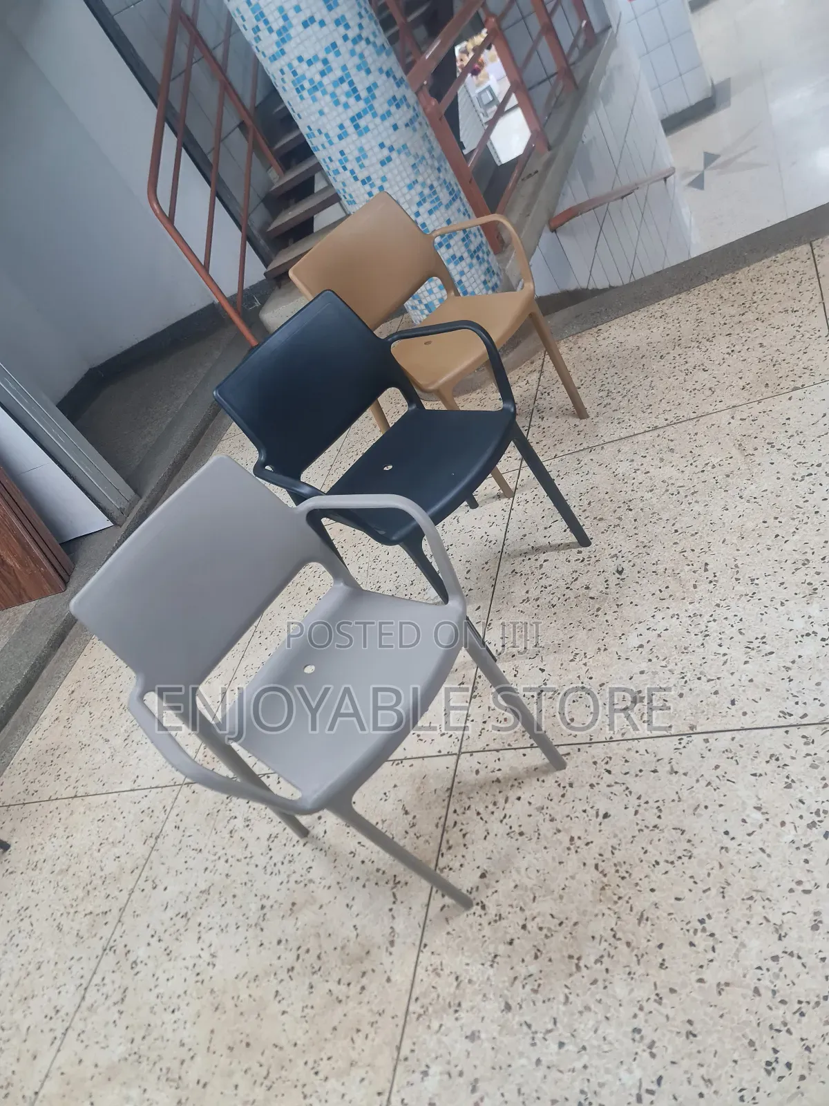 3 Colors Plastic Chairs Plastic Chairs Armed