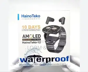 Haino Teko-12 Smartwatch and Earbuds Set.