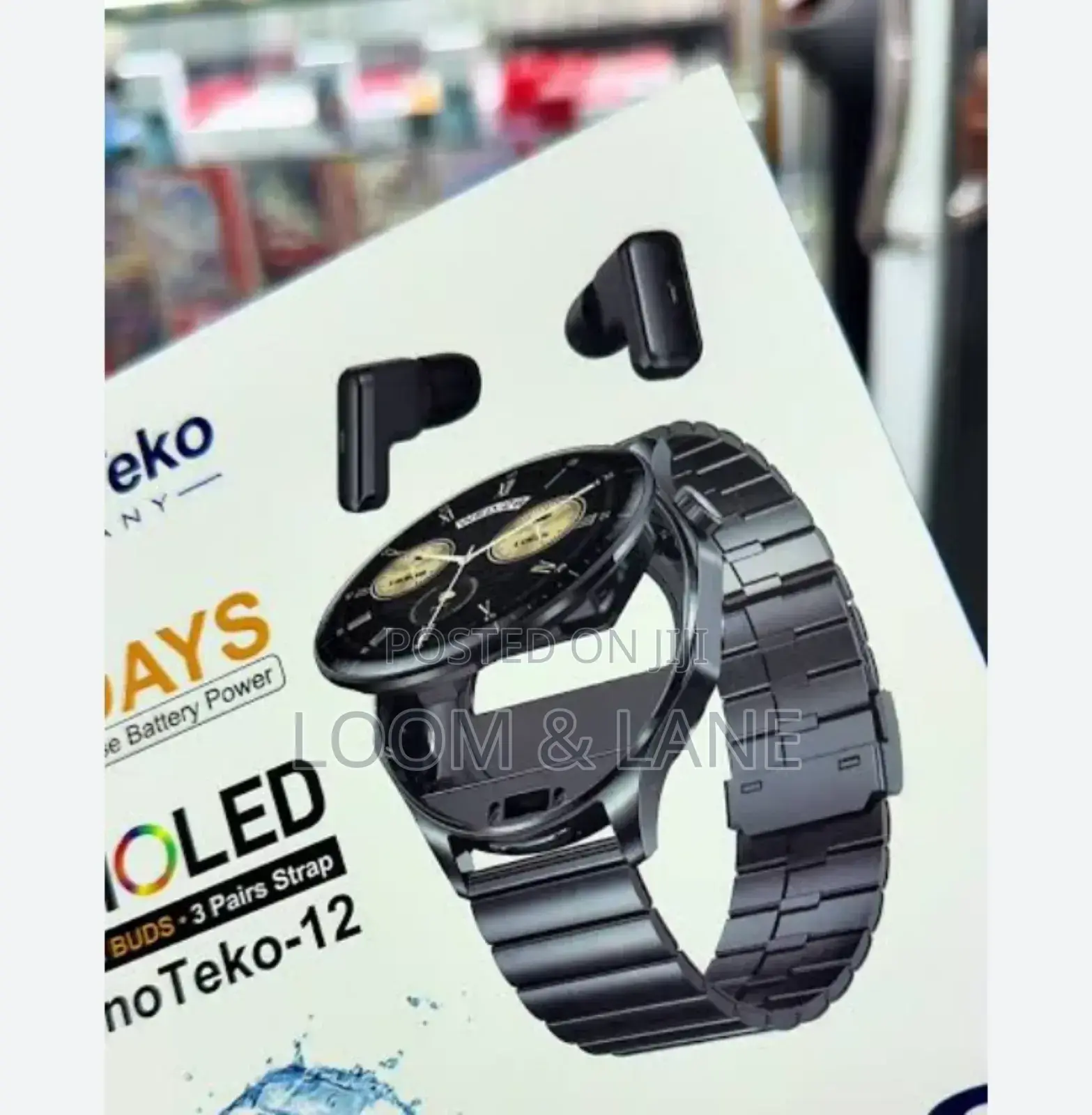 Haino Teko-12 Smartwatch and Earbuds Set.