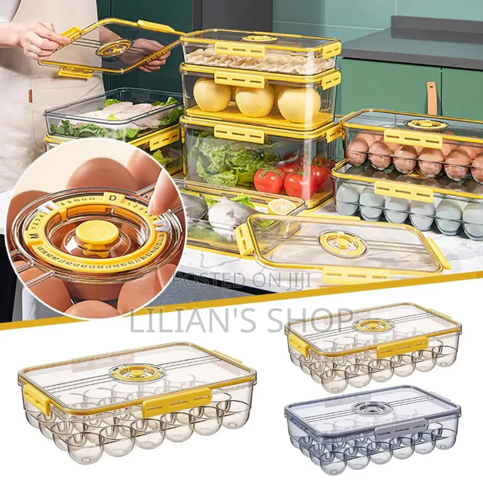 Sellivic Egg Storage Container With Lid