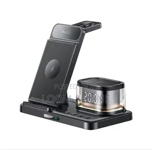 Yesido Ds22 5-in-1 Wireless Charger With Clock
