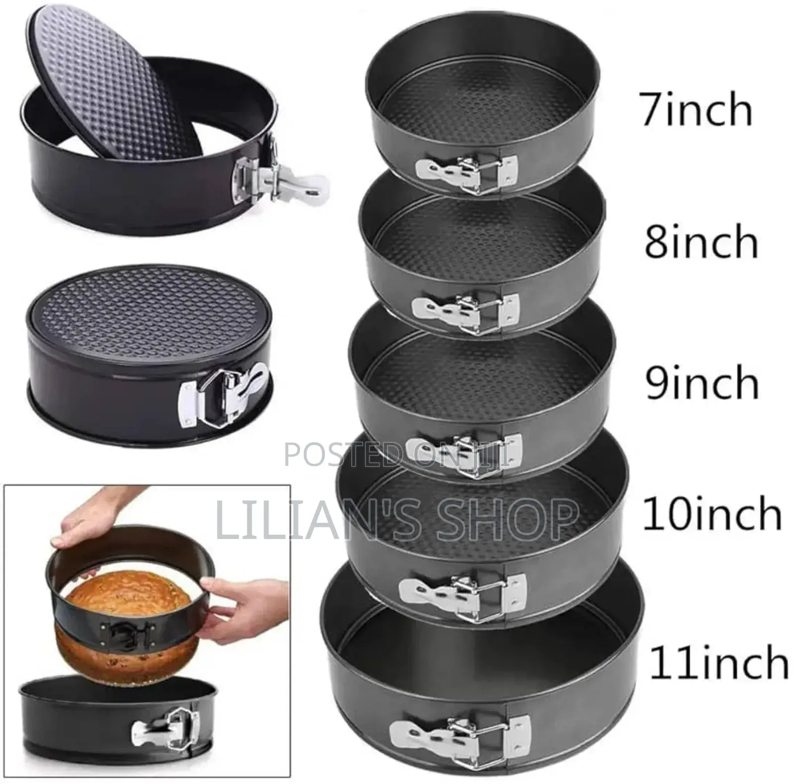 6pcs Round Cake Pans Set