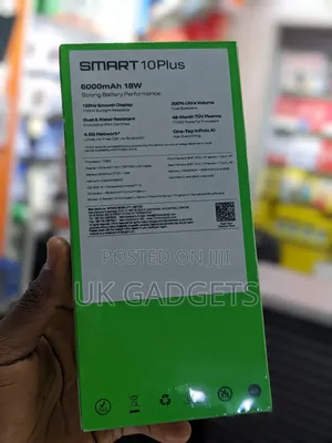 New Infinix Smart 10 Plus 128 GB Black