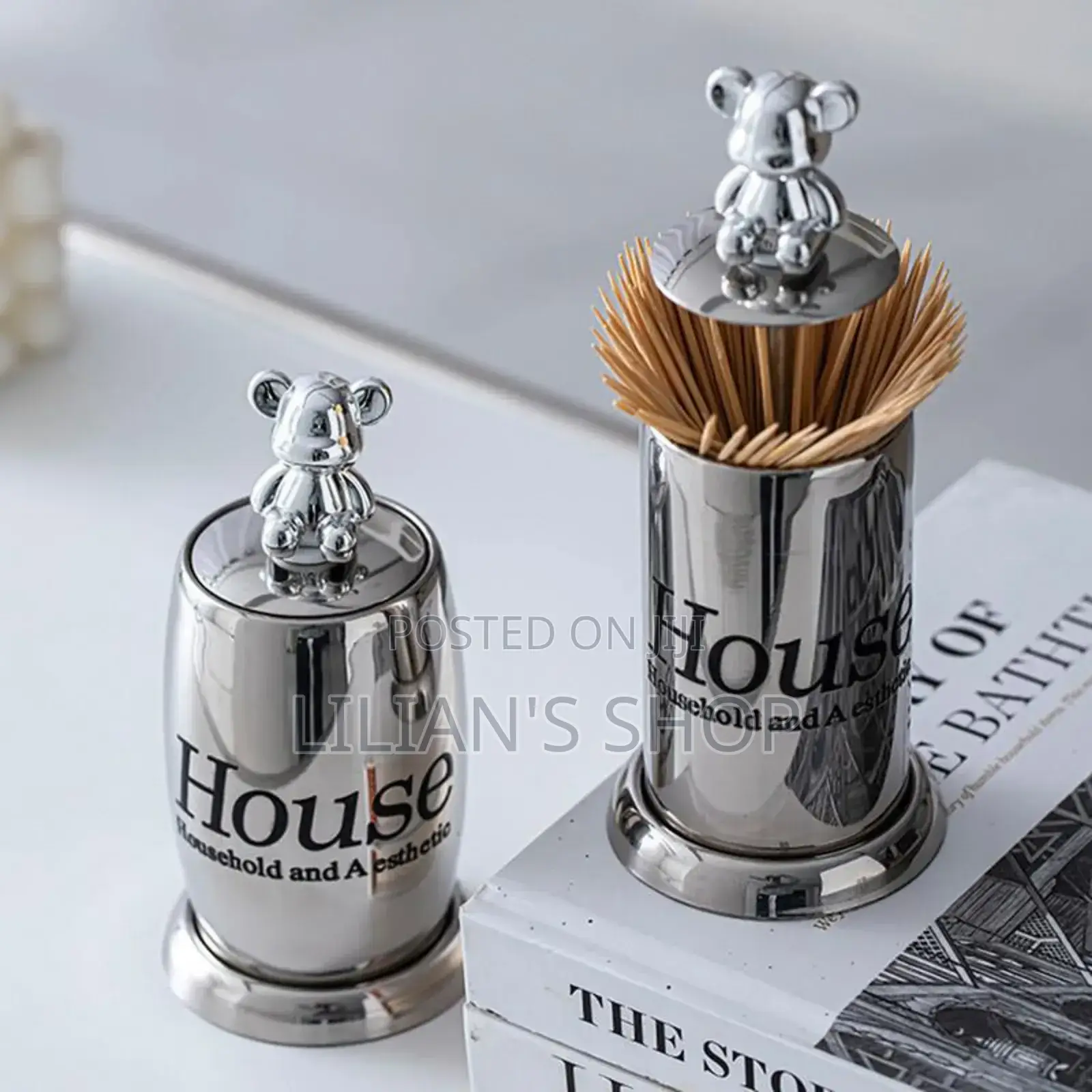 Cute Bear-Themed Toothpick Holder