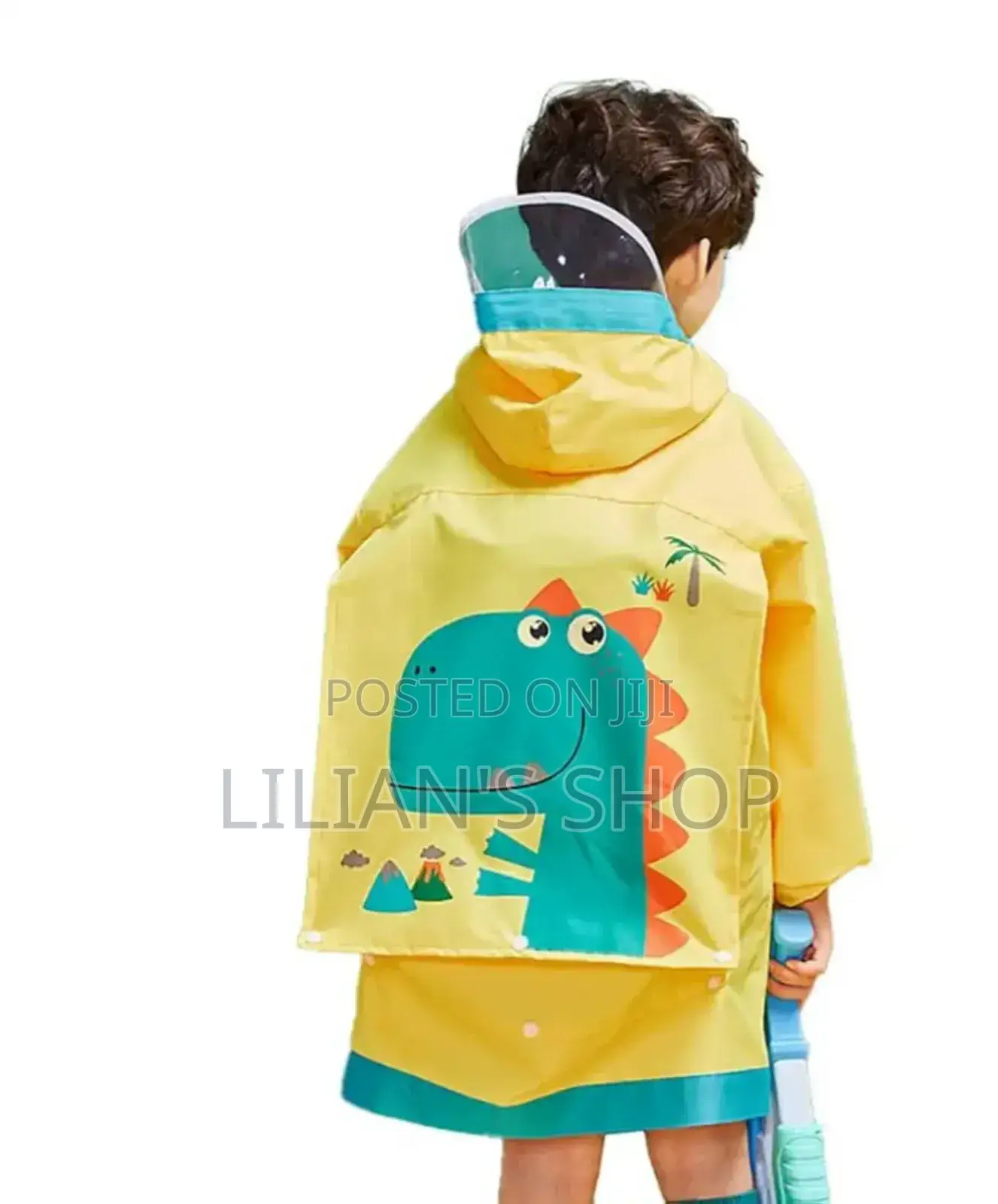 Kids Dinosaur Rain Jacket
