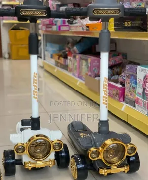 Kids Fancy Gold Scooter