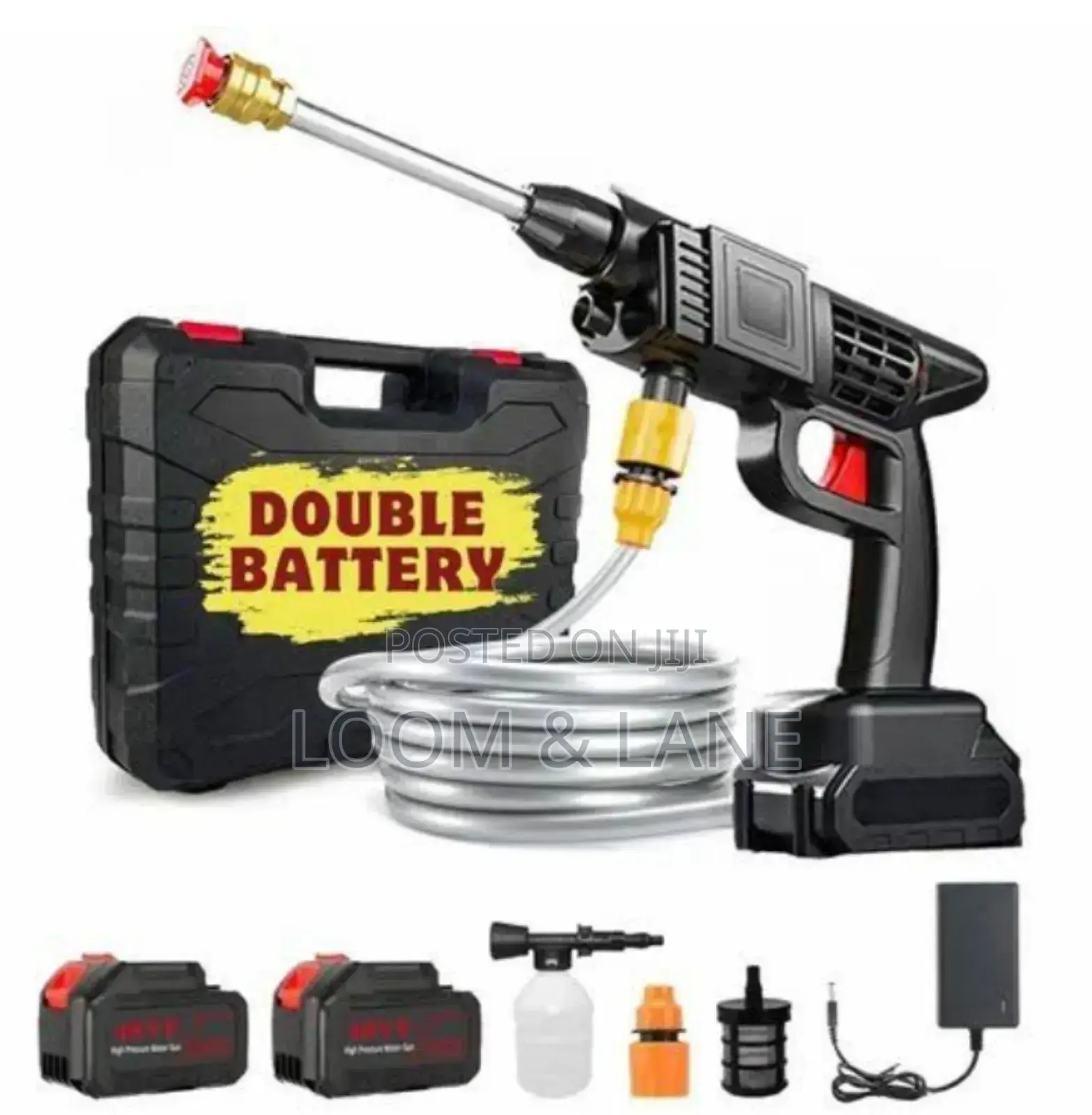 Rechargeable Portable High Pressure Car Washer With 2 Batter