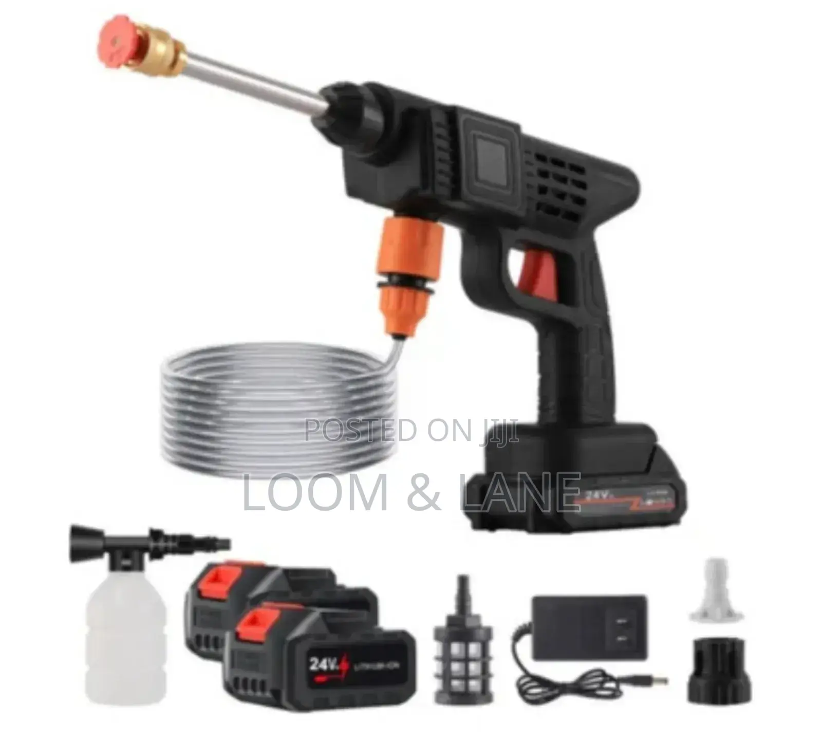 Rechargeable Portable High Pressure Car Washer With 2 Batter