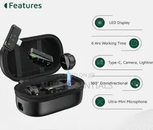 Green Lion Gm-85x 3 in 1 Wireless Microphone - Black