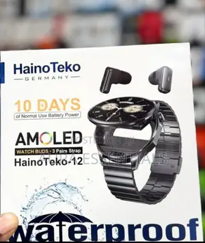 Haino Teko-12 Smartwatch and Earbuds Set.