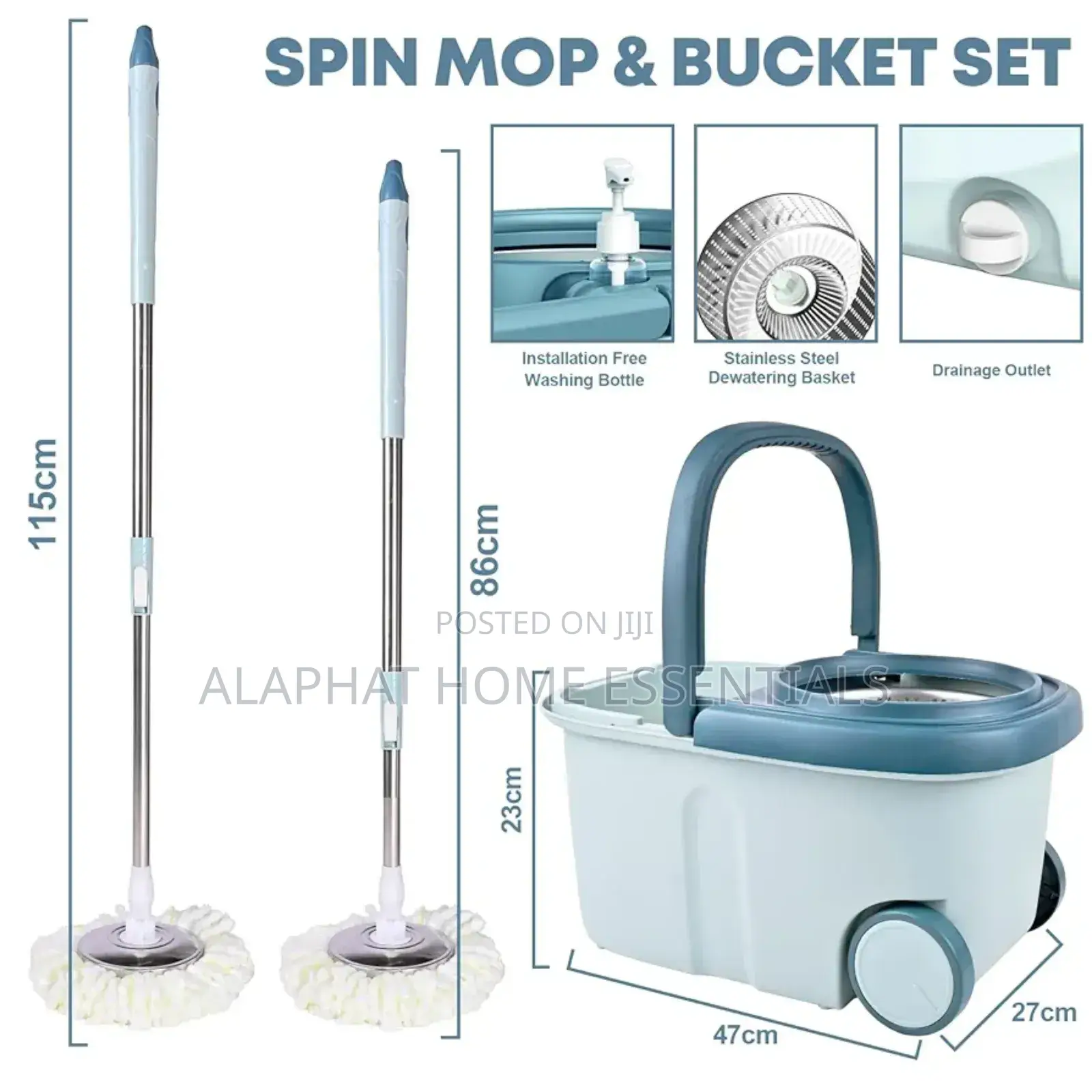 Spin Mop and Bucket