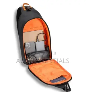 Porodo Gaming Water-Resistant Pu Sling Bag With Usb-C Port