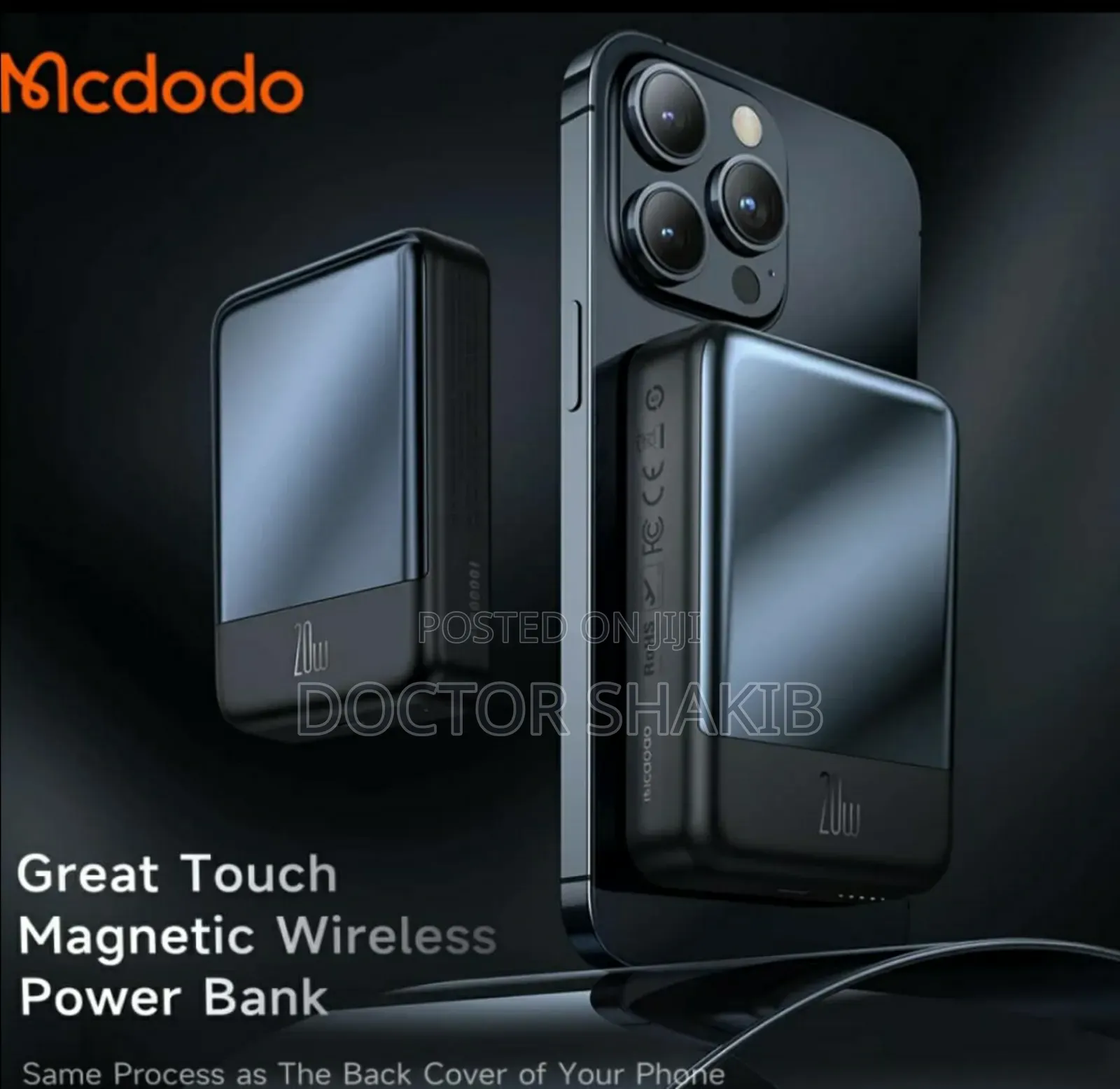 New McDodo 20w 10000mah Magnetic Magsafe Powerbank