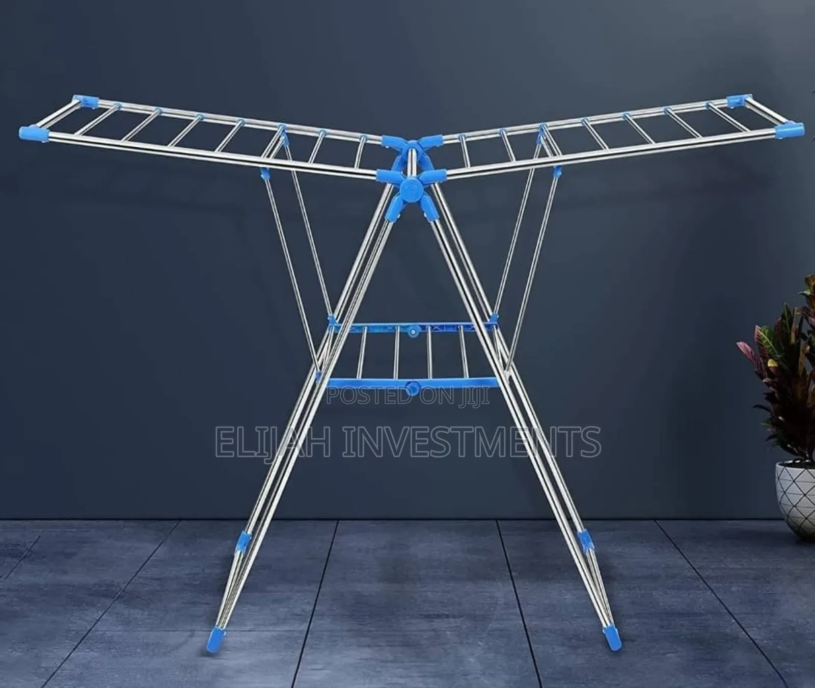 Plantex Stainless Steel Foldable Cloth Drying Rack.