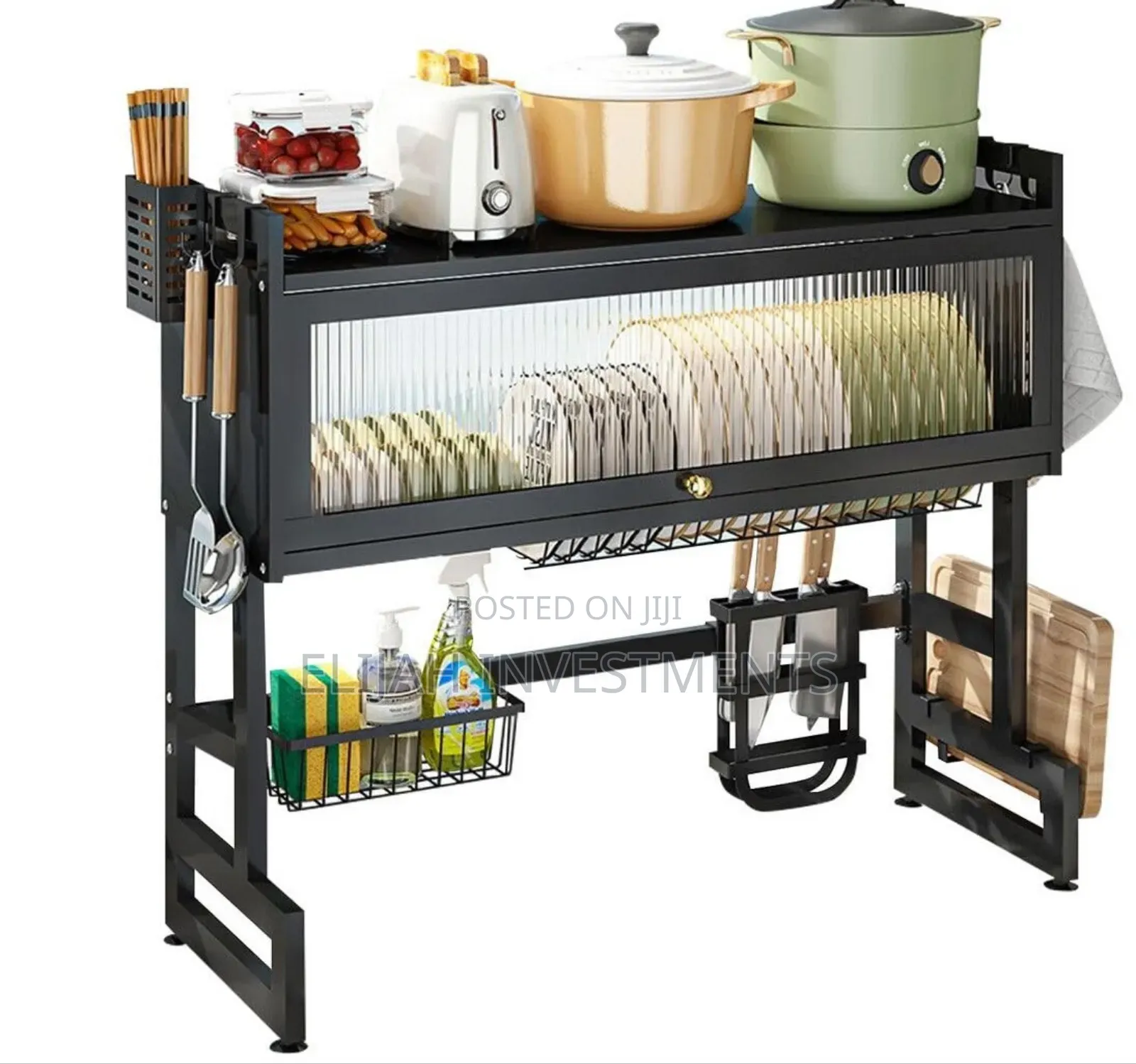 3 Tier Over Sink Dish Rack Steel Dish Drainer
