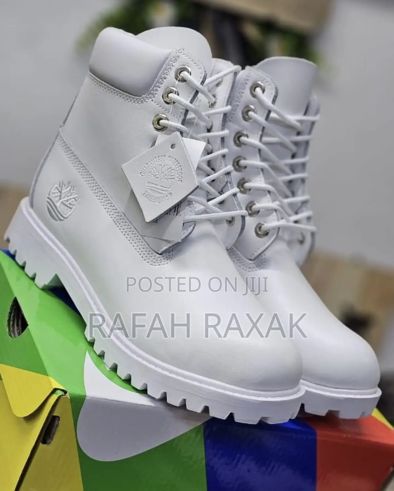 Men’S Triple White Timberland 6 Inch Waterproof Boots