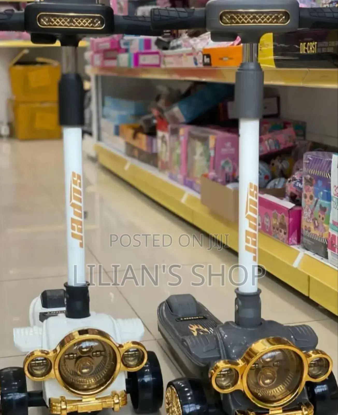 New Kids Fancy Gold Scooter