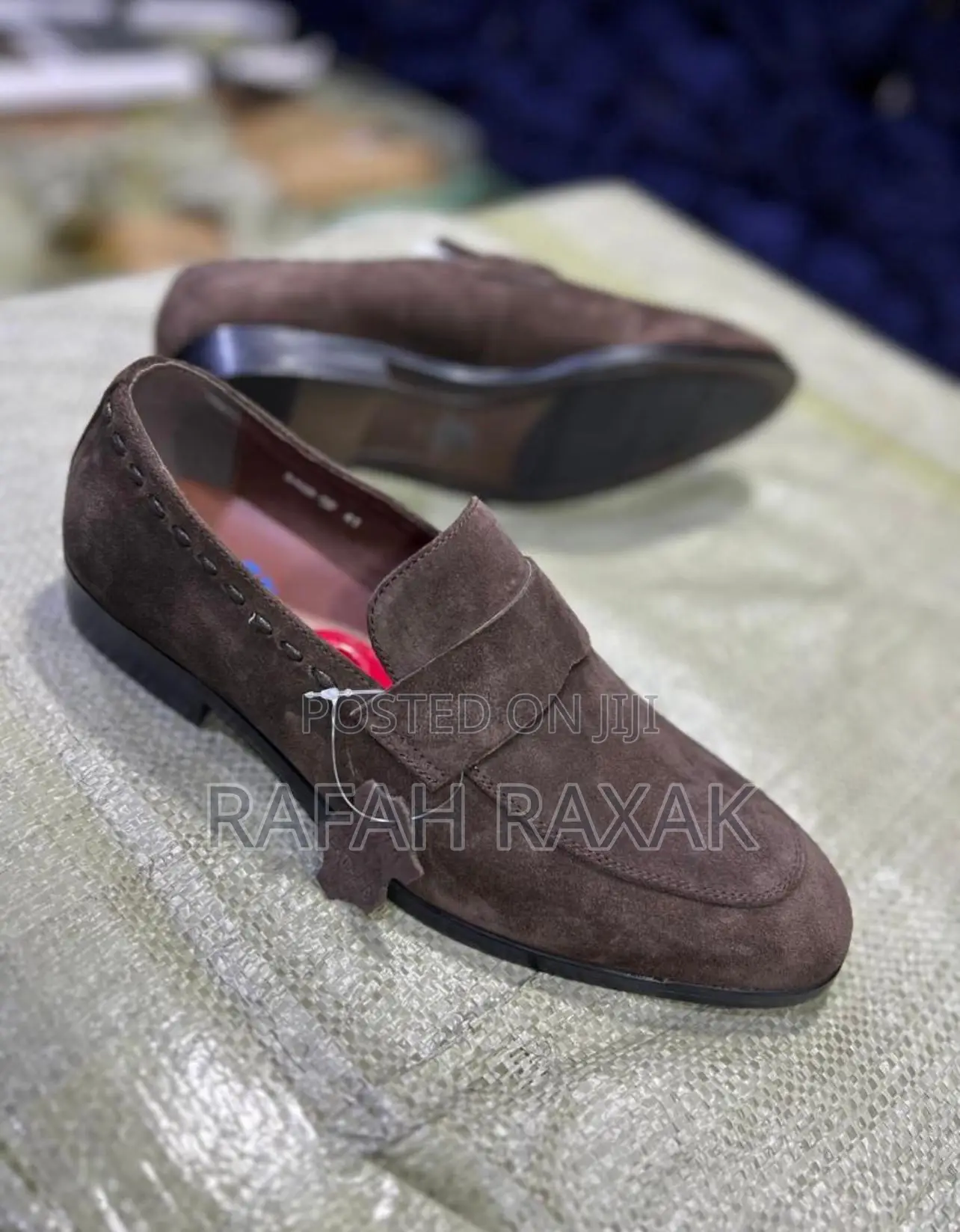 Original Men’S Coffee Brown Suede Franco Banetti Loafers
