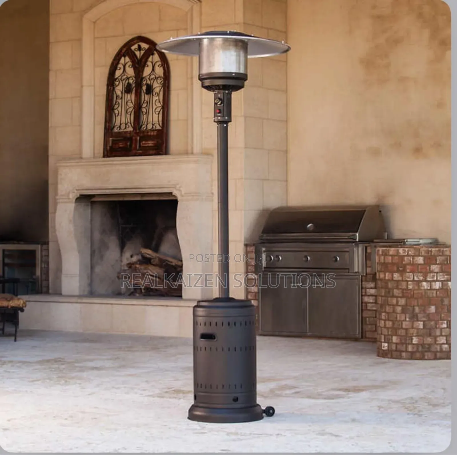 Usa Fire Sense Stainless Steel Commercial Gas Patio Heater