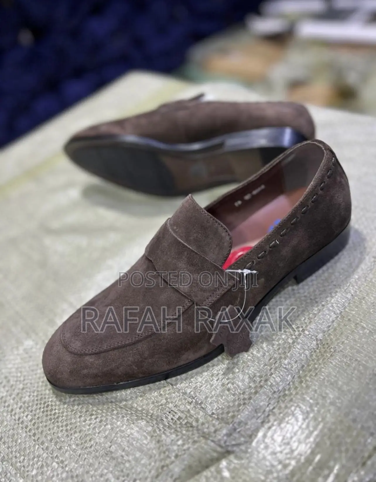 Original Men’S Coffee Brown Suede Franco Banetti Loafers