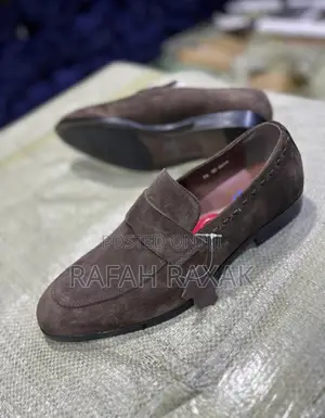 Original Men’S Coffee Brown Suede Franco Banetti Loafers