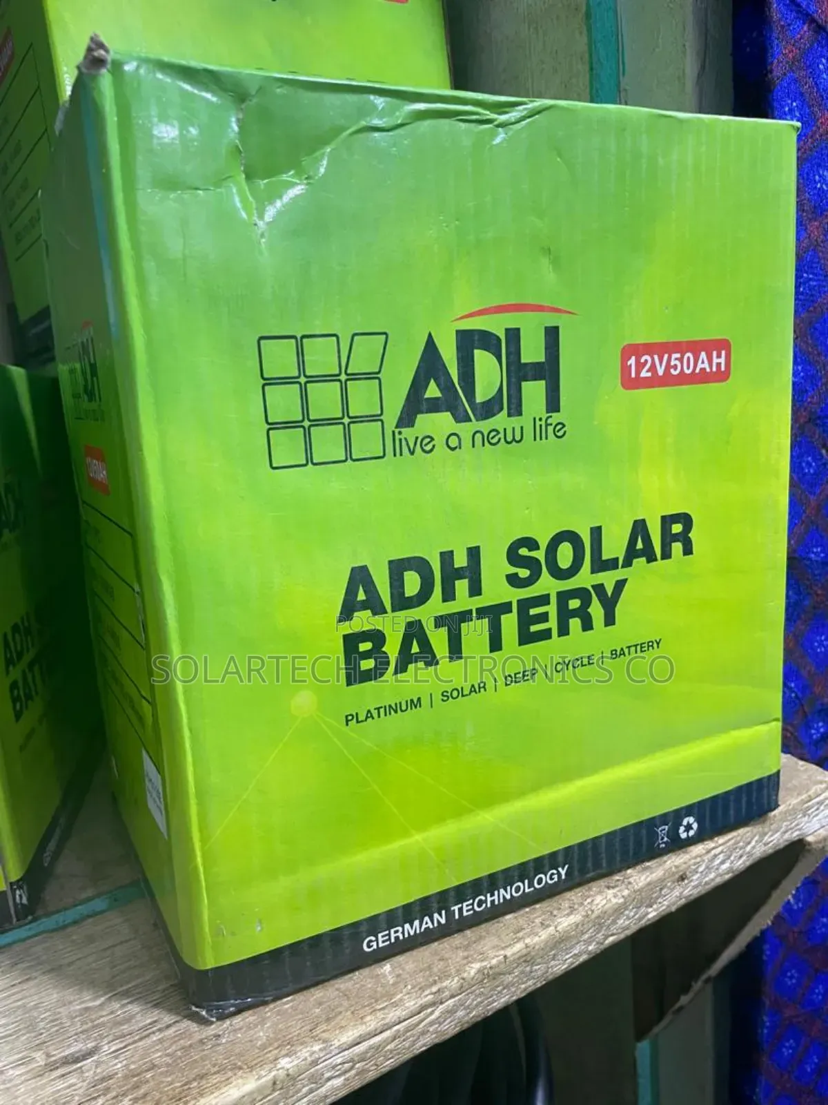 50ah German Technology Adh Solar Powder Battery Nova