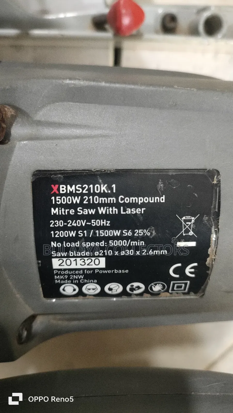 Uk Used Xtreme Bms210k.1 Laser Miter Saw.