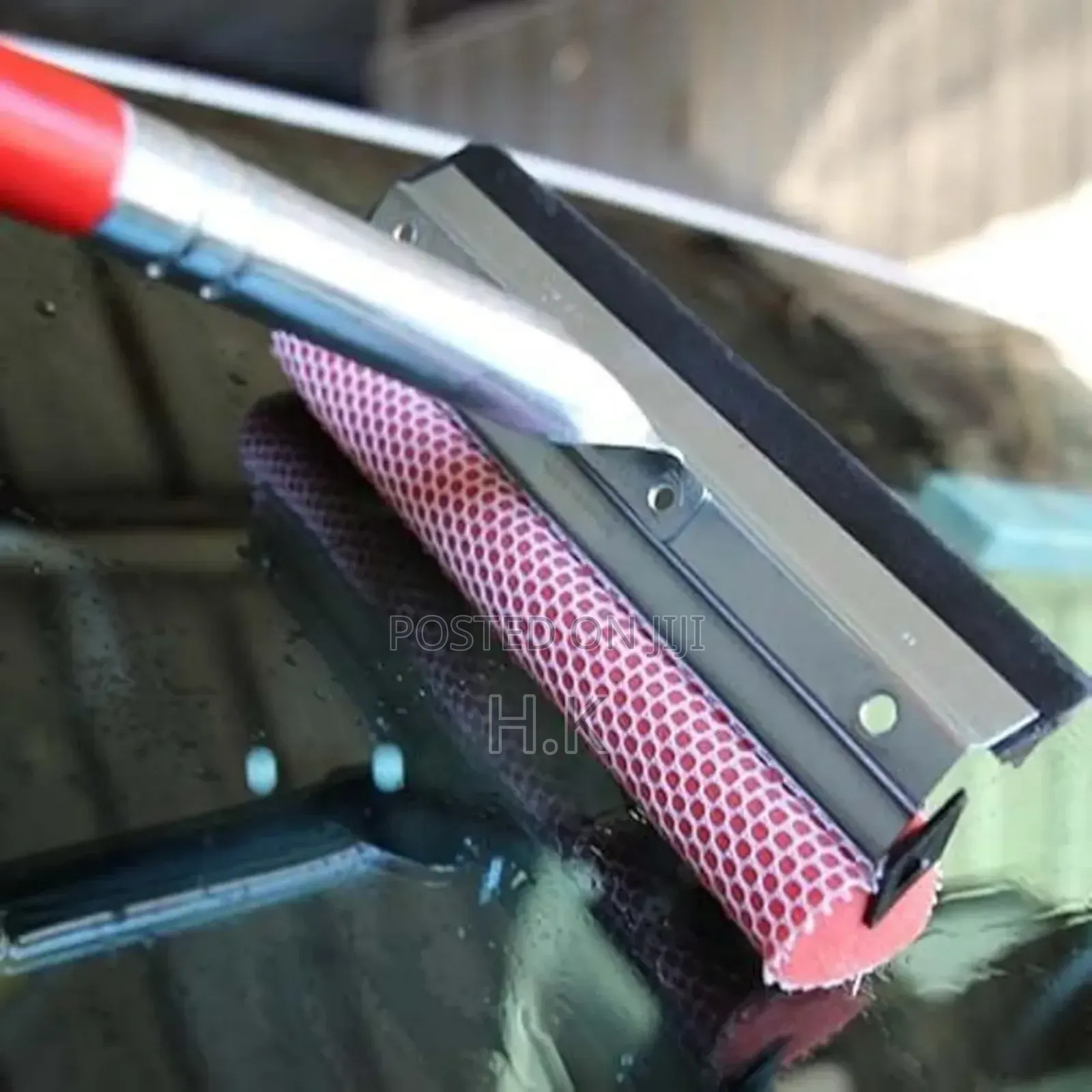 2 in 1 Squeegee Window Cleaner With Wooden Handle