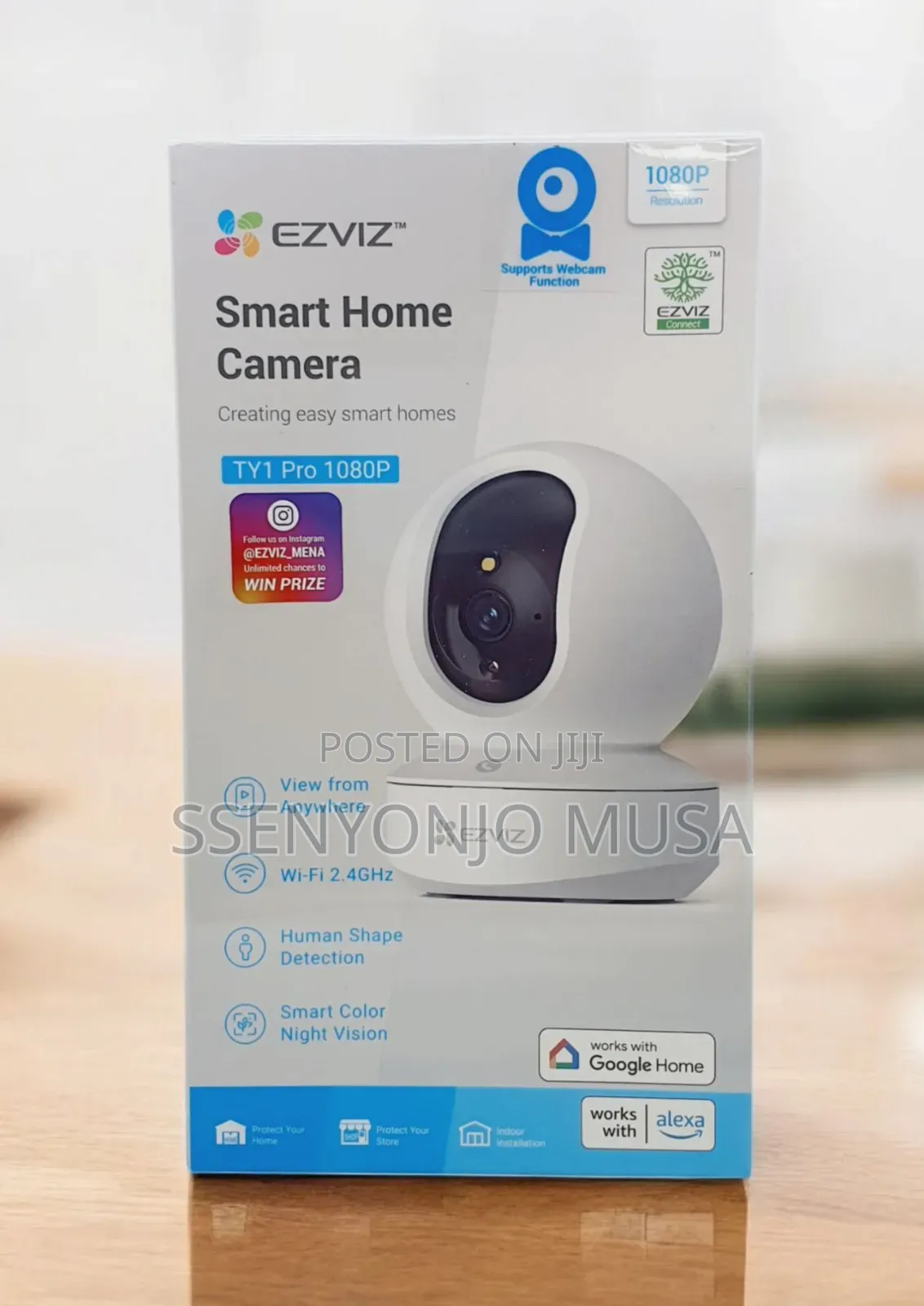Ezviz Ty1 Pro 1080p Smart Indoor Camera With 360° View